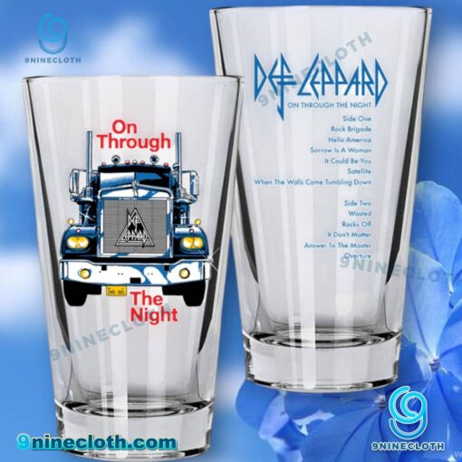 Def Leppard On Through The Night 2025 Glass Cup vjWnkAs