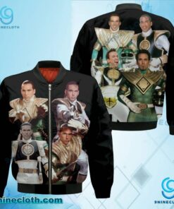 Mighty Morphin Power Rangers Green Ranger And White Ranger Bomber Jacket 1rga6Xn
