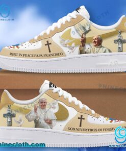 Pope Francis Rest In Peace Papa Francisco Air Force Shoes ndOs4mt