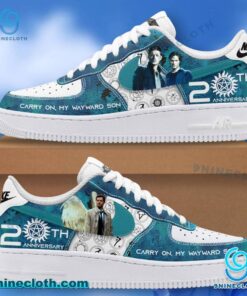 Supernatural 20th Anniversary Carry On My Wayward Son Air Force Shoes 1TVeOHb