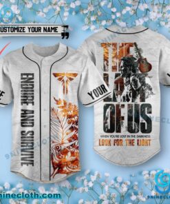 The Last Of Us Endure And Survive Personalized Baseball Jersey sSzqkX6