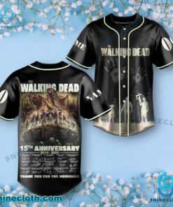 The Walking Dead 15th Anniversary 2010-2025 Personalized Baseball Jersey 0we5bSU