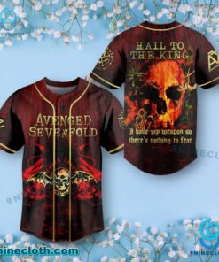 Avenged Sevenfold Hail To The King Baseball Jersey v8b0UWP