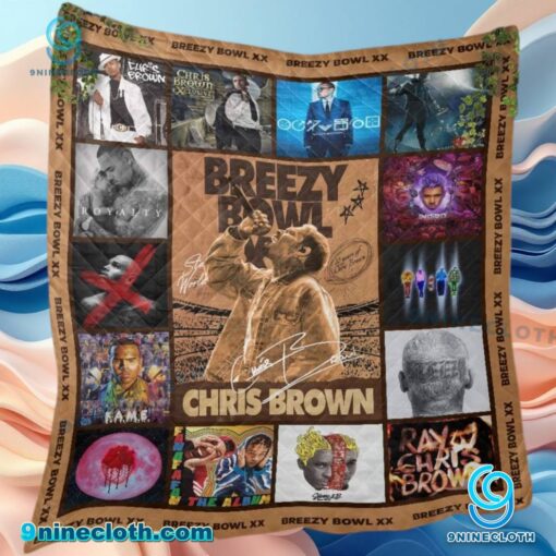 Chris Brown Breezy Bowl XX 2025 Quilt Blanket IyGWxdj