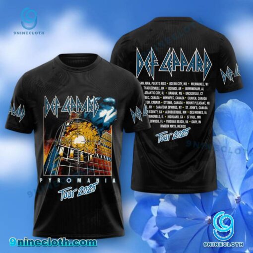 Def Leppard Pyromania Tour 2025 T-shirt, Hoodie lj6Pksh
