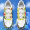Detroit Lions Peace Love Autism You'll Never Walk Alone Air Force Shoes-a 87TO0B6