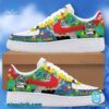 Detroit Lions Peace Love Autism You'll Never Walk Alone Air Force Shoes p7jzVCl