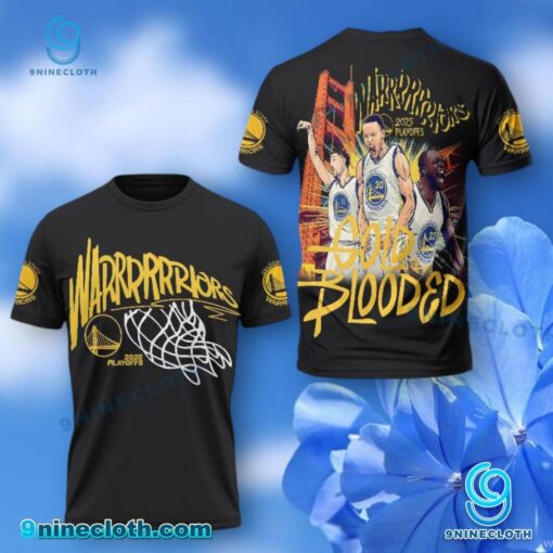 Golden State Warriors 2025 Playoffs Gold Blooded Shirt zYn1Rf4