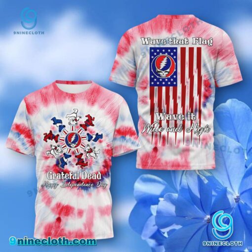 Grateful Dead Happy Independence Day Tie Dye T-shirt, Hoodie juC8b4X