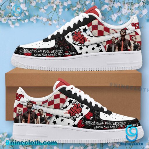 Green Day Everyone Is So Full Of Shit Born And Raised My Hypocrite Air Force Shoes qO30Sie