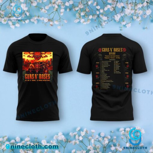 Gun N' Roses Live In Taiwan 2025 Concert Unisex T-shirt, Hoodie XYfUsBW