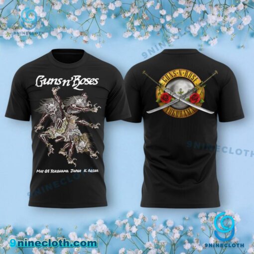 Gun N' Roses Live In Yokohama 2025 Concert Unisex T-shirt, Hoodie E9gj1Fx