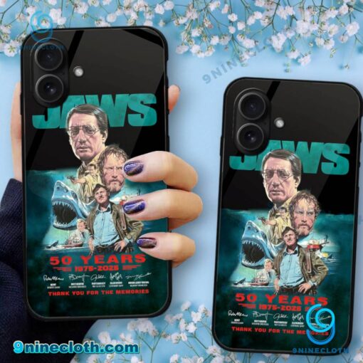 Jaws 50 Years 1975-2025 Signatures Phone Case zkGBFML