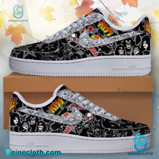 Kiss Band Rock And Roll All Nite Star Signatures Air Force Shoes AYyVmQJ