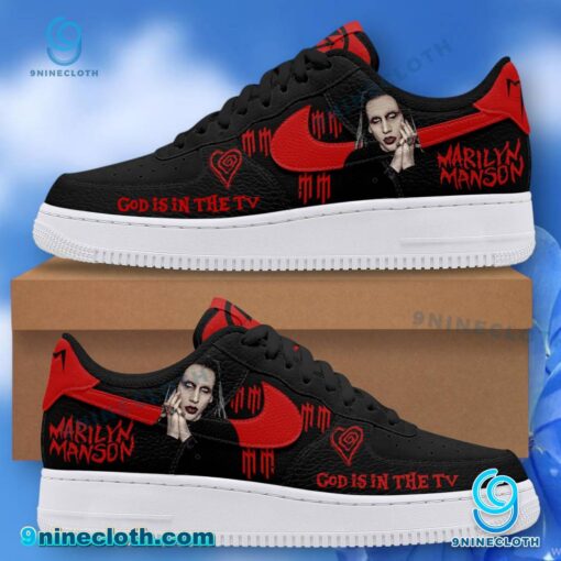 Marilyn Manson God Is In The Tv Air Force Shoes H5JDzmw