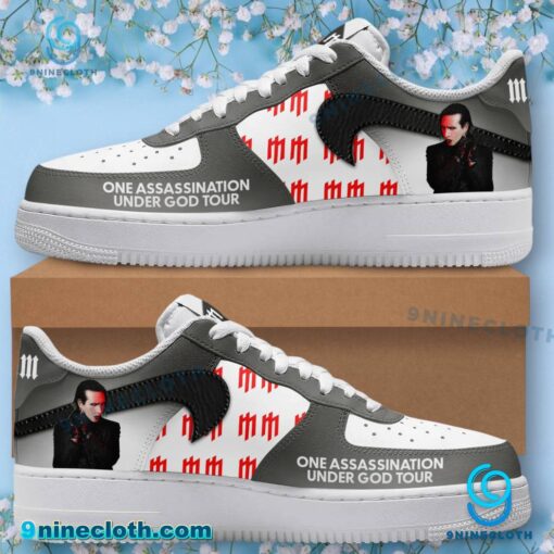 Marilyn Manson One Assassination Under God Tour Air Force Shoes ZEzTumv