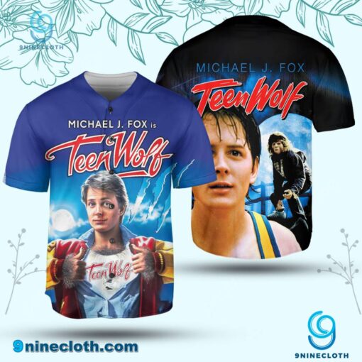 Michael J Fox Teen Wolf Baseball Jersey mwIeYjM