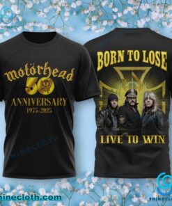 Motorhead 50 Anniversary 1975-2025 Born To Lose Live To Win Unisex T-shirt, Hoodie b6L5yVs