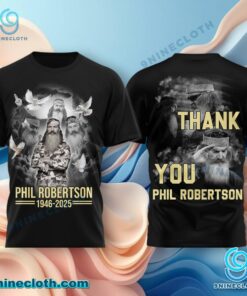 Phil Robertson 1946-2025 Thank You T-shirt, Hoodie pIhPQLO