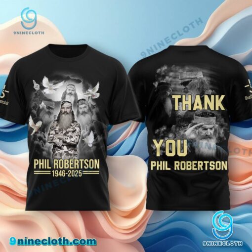 Phil Robertson 1946-2025 Thank You T-shirt, Hoodie pIhPQLO