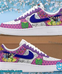 Phish 2025 Spring Tour Purple Cirle Signatures Air Force Shoes zD9sIG3