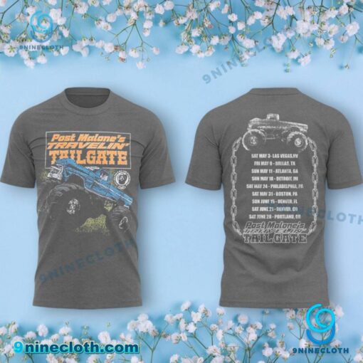 Post Malone Traveling' Tailgate Tour Dates 2025 Unisex T-shirt, Hoodie Fpqh1DN