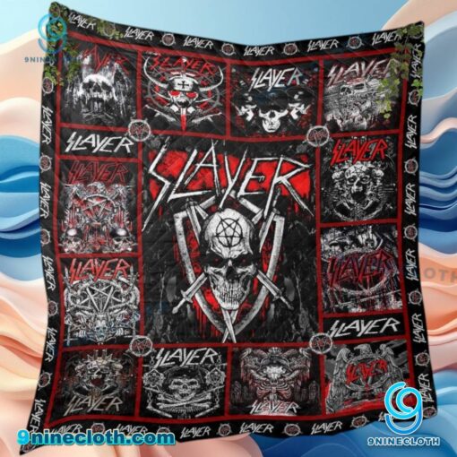 Slayer Band Quilt Blanket waySK6V