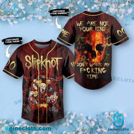 Slipknot We Are Not Your Kind Don't Waste My F-cking Time Personalized Baseball Jersey 1R6SrAm