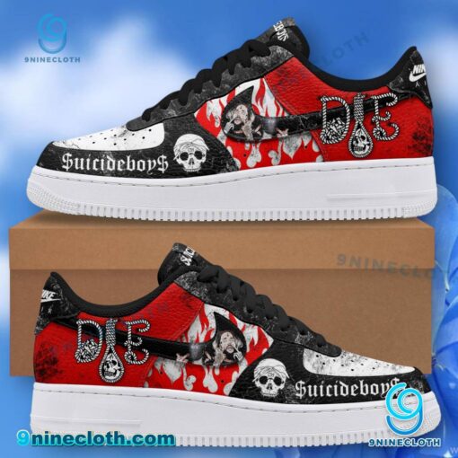 Suicideboys Black Red Air Force Shoes rwu703q