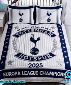 Tottenham Hotspur 2025 Europa League Champions We Waited We Fought We Won Bedding Set 1he7dE9