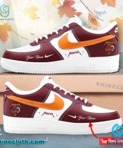 Virginia Tech Hokies Metallica Personalized Air Force Shoes NjI7Qbg