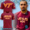 Virginia Tech Jesus Won Unisex T-shirt oOAsJSh