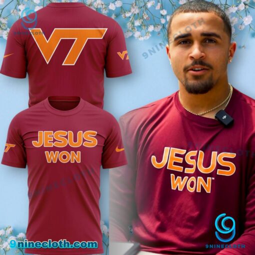 Virginia Tech Jesus Won Unisex T-shirt oOAsJSh