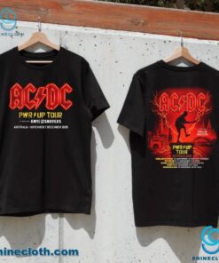 ACDC Australian Pwr Up Tour 2025 Unises T-shirt yR5q7uo