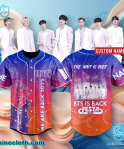 BTS We Are Back 2025 The Wait Is Over Personalized Baseball Jersey 39j0GXq