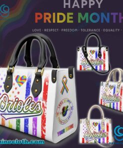 Baltimore Orioles MLB X Happy Pride Month 2025 Personalized Leather Handbag E7MCLis