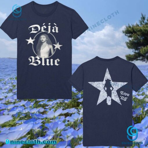 Beyonce Déjà Blue Cowboy Carter Tour In Paris T-shirt pTHMWoX