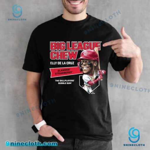 Big League Chew X Elly De La Cruz The Ballplayers' Bubble Gum 2025 Unisex T-shirt f4ExqXi