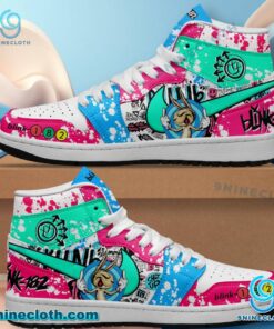 Blink-182 Color Splash Air Jordan High Top Shoes CyELtNi