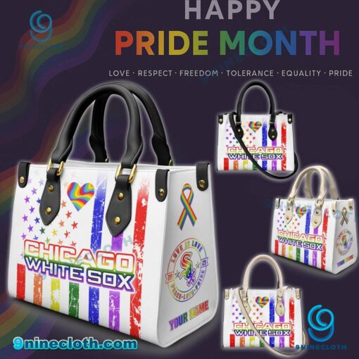 Chicago White Sox MLB X Happy Pride Month 2025 Personalized Leather Handbag vlWyoBN