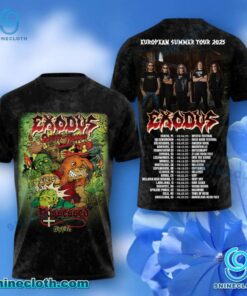 Exodus Band European Summer Tour 2025 T-shirt, Hoodie ckH9Wid