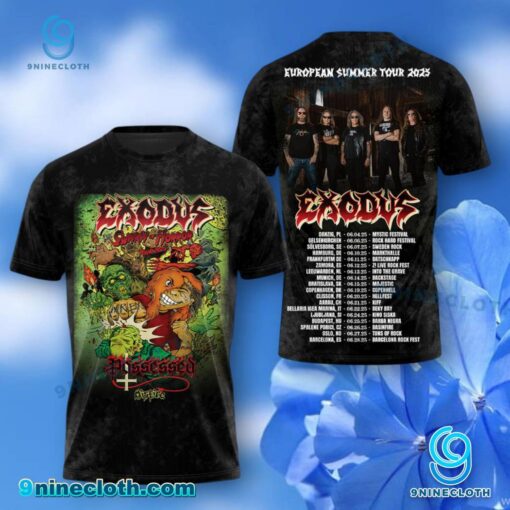 Exodus Band European Summer Tour 2025 T-shirt, Hoodie ckH9Wid