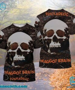 Funkadelic Maggot Brain Skull Shirt 40JRSWr