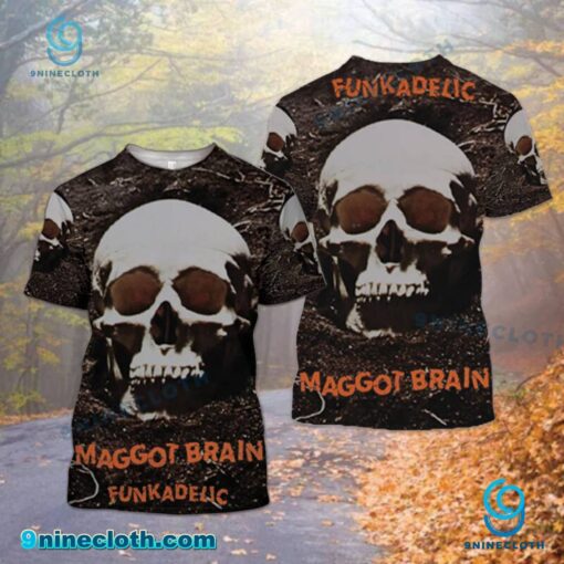 Funkadelic Maggot Brain Skull Shirt 40JRSWr