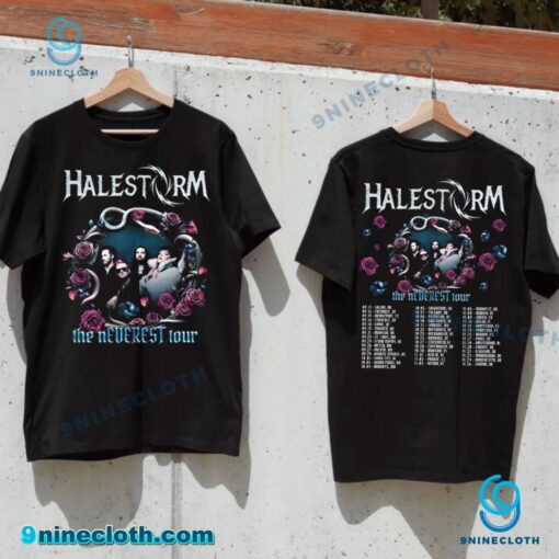 Halestorm The Neverest Tour 2025 Dates Unisex T-shirt aG5Dop0