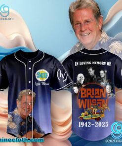 In Loving Memory Of Brian Wilson 1942-2025 Baseball Jersey gwhKkct