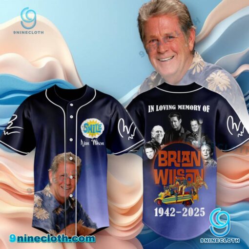 In Loving Memory Of Brian Wilson 1942-2025 Baseball Jersey gwhKkct