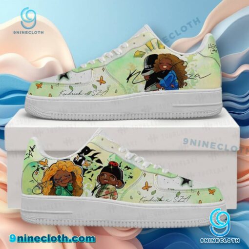 Kendrick Lamar X Sza Cartoon Style Air Force Shoes wlX7LRY