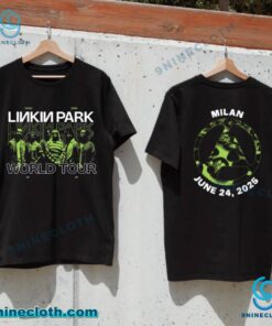 Linkin Park From Zero World Tour In Milan June 24 2025 Unisex T-shirt H4BMN1J