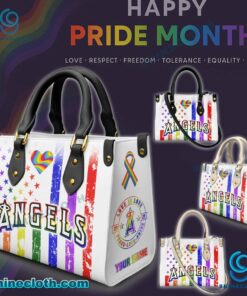 Los Angeles Angels MLB X Happy Pride Month 2025 Personalized Leather Handbag OjyF5DC